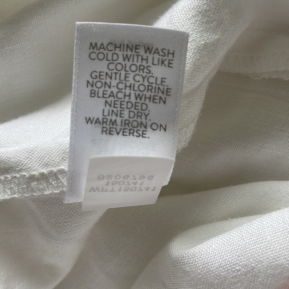 J. Jill Women’s Linen Stretch Crop Ankle Pants White S - Picture 8 of 8